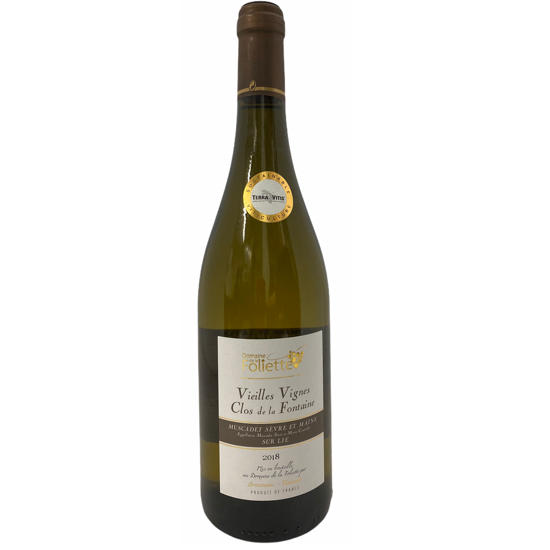 Bottle of White Wine - Clos de la Fontaine Vieilles Vignes, Muscadet Sevre et Maine Sur Lie