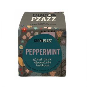 Coco Pzazz Peppermint Giant Dark Chocolate Buttons