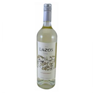 Bottle of Lazos White Wine