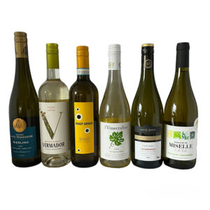 six bottles of our lower priced white wines