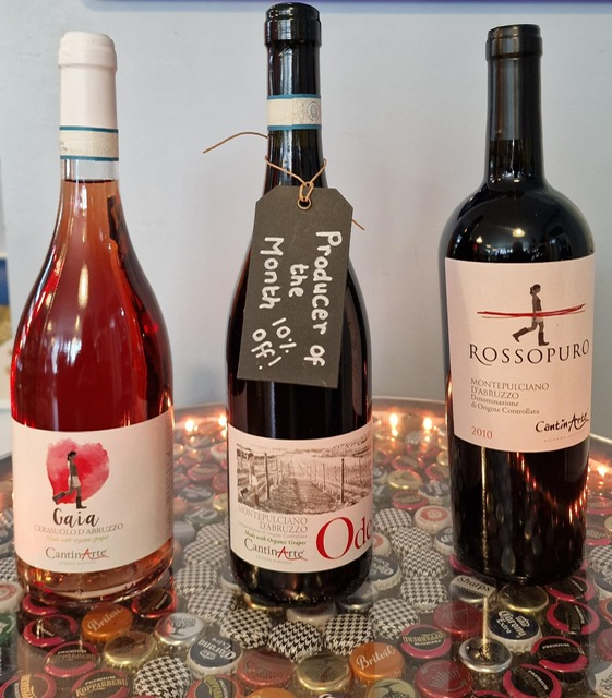 Cantinarte wines from Italy. One rose and two reds.