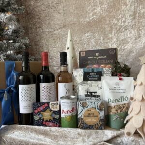 Christmas Tree Hamper Wine Gift